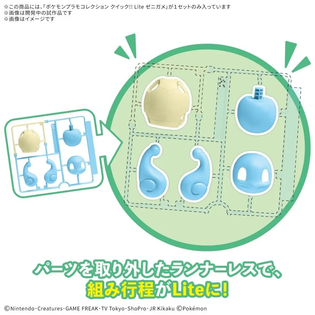 Pokémon Model Kit Quick!! - Pokemon PLAMO - Pokémon / Squirtle & Bulbasaur