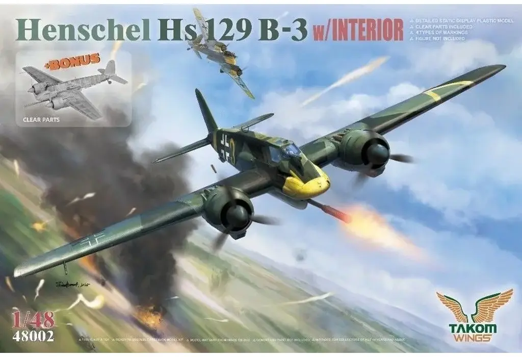 1/48 Scale Model Kit - Focke-Wulf / Henschel Hs 129