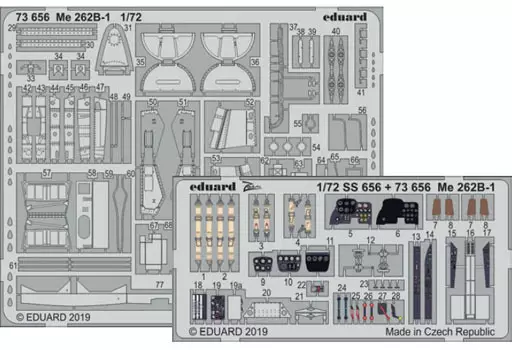 1/72 Scale Model Kit - Etching parts / Messerschmitt Me 262 Schwalbe