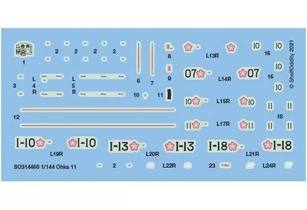 1/144 Scale Model Kit - Detail-Up Parts / Yokosuka MXY-7 Ohka