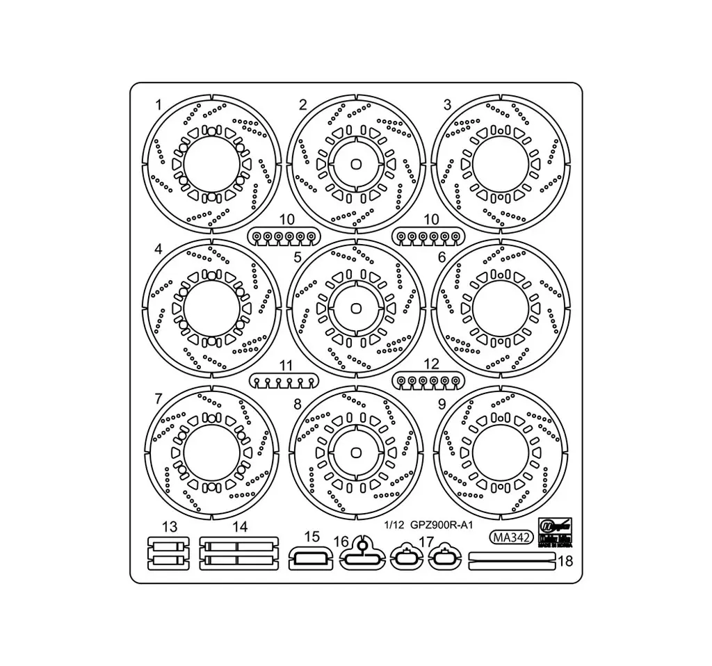Plastic Model Parts - Etching parts