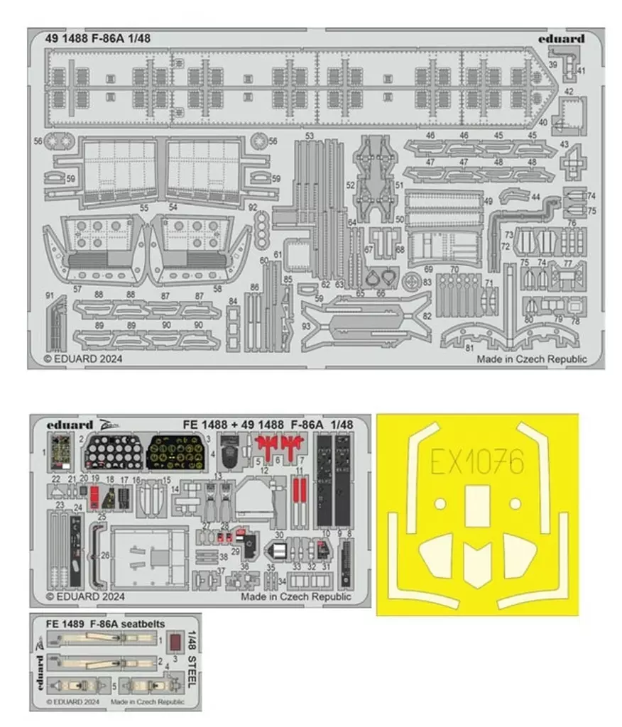 1/48 Scale Model Kit - Detail-Up Parts / North American F-86 Sabre