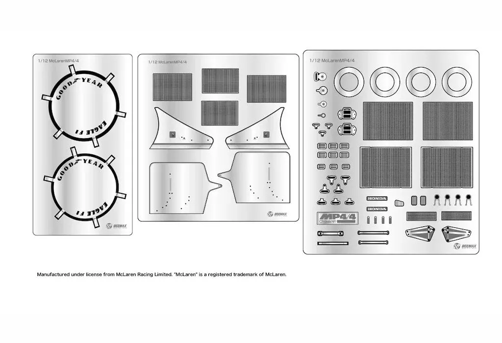 1/12 Scale Model Kit - Detail-Up Parts