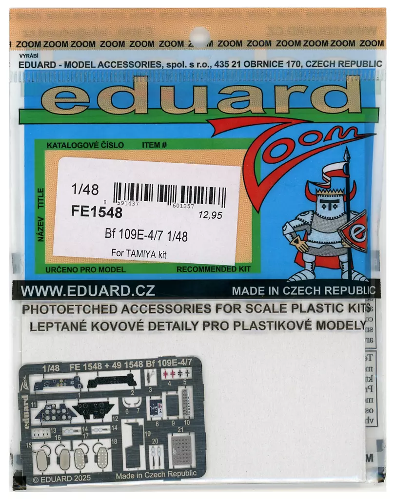 1/48 Scale Model Kit - Etching parts / Messerschmitt Bf 109
