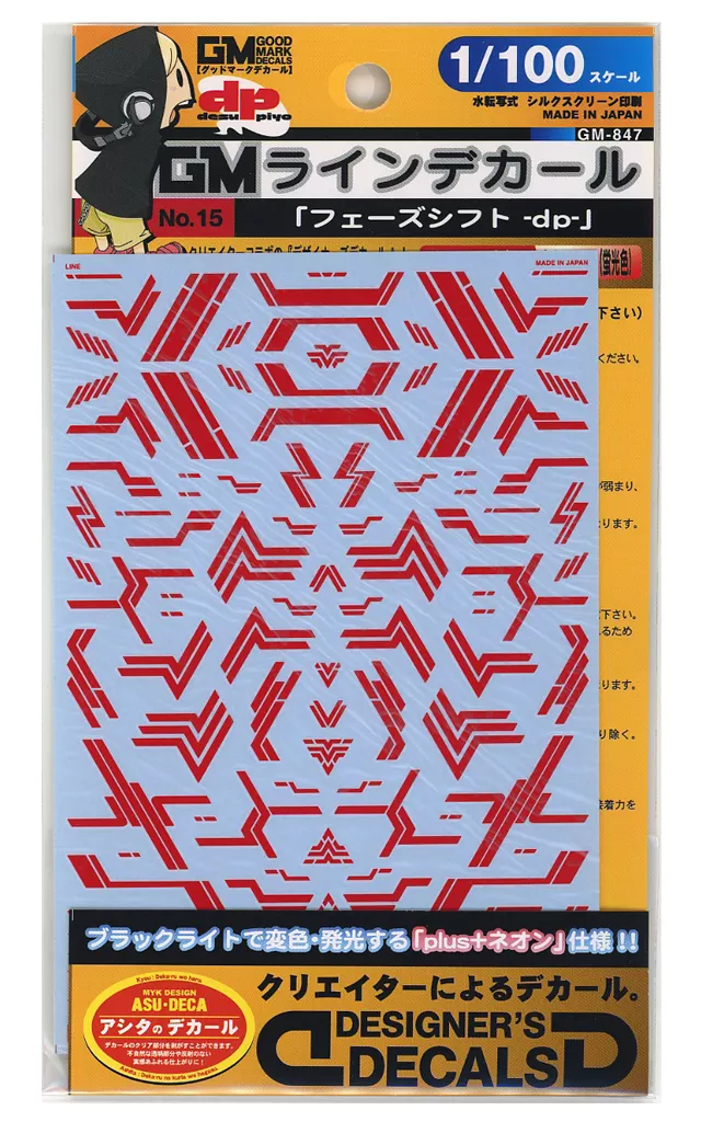 1/100 Scale Model Kit - Caution Decals