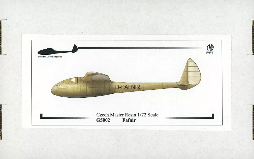 1/72 Scale Model Kit - Glider (sailplane)