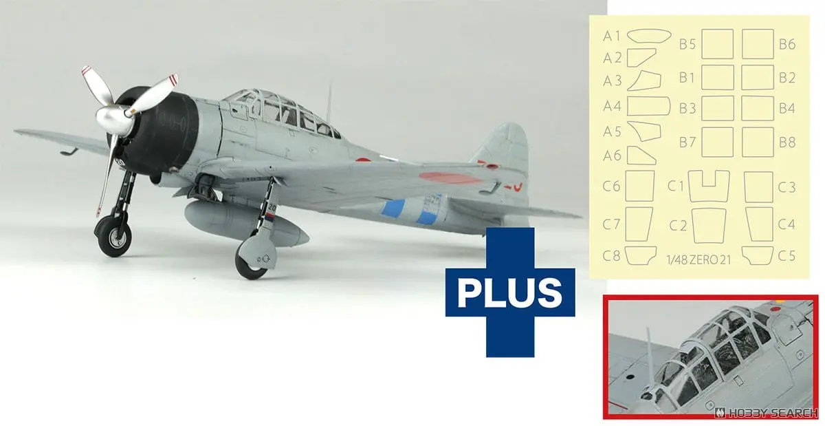 1/48 Scale Model Kit - Fighter aircraft model kits / Mitsubishi A6M Zero