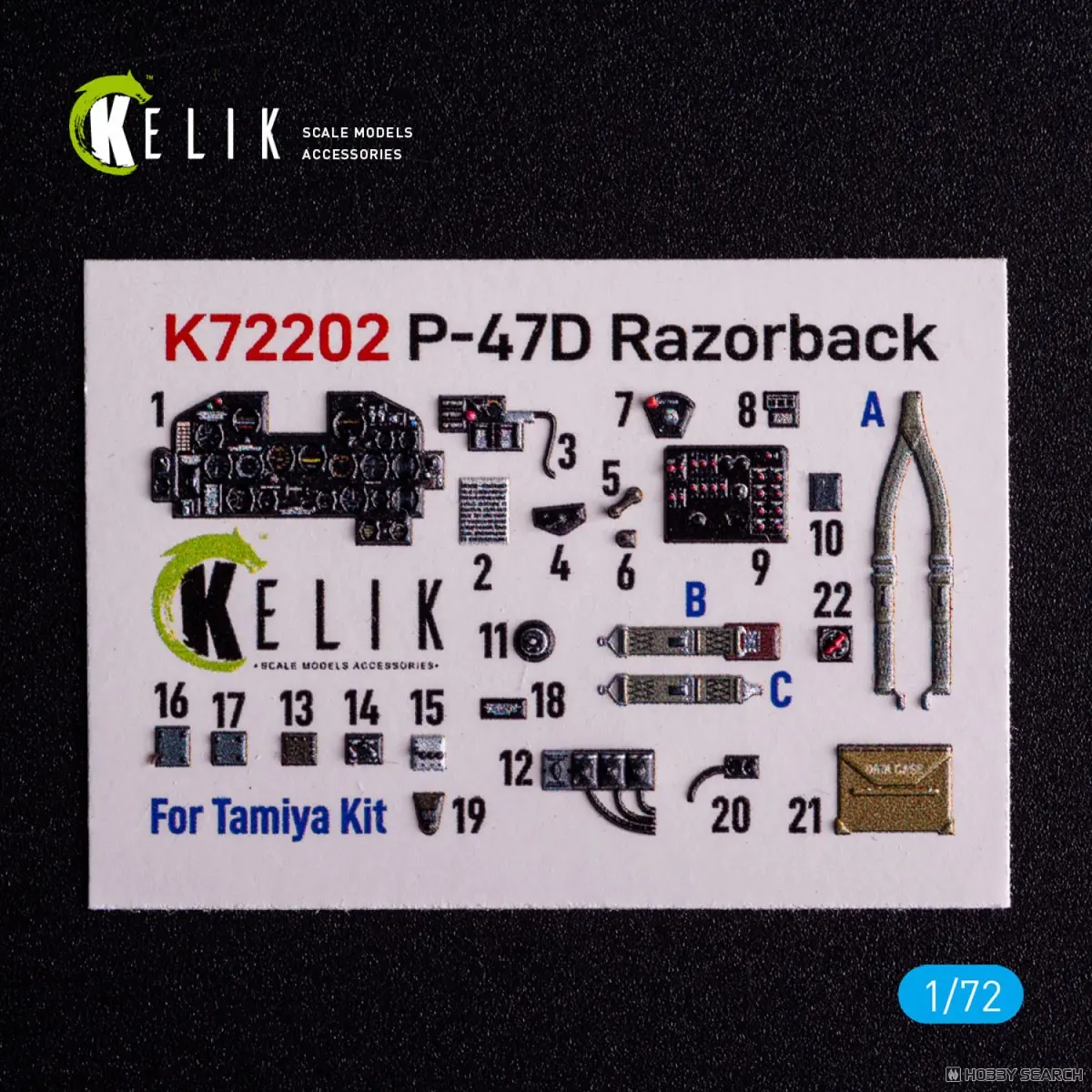 1/72 Scale Model Kit - Detail-Up Parts / P-47 Thunderbolt
