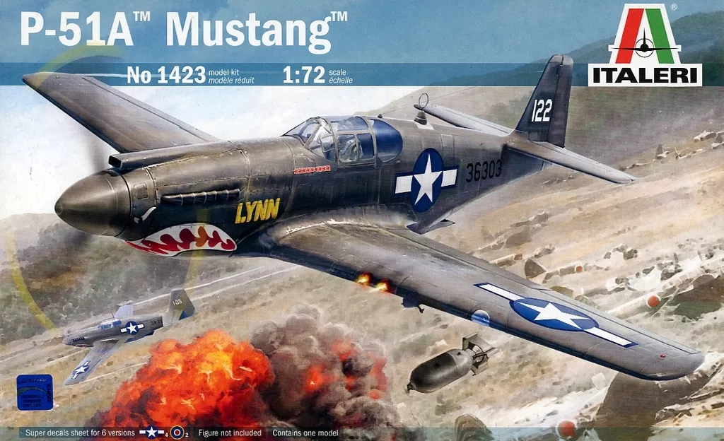 1/72 Scale Model Kit - Fighter aircraft model kits / North American P-51 Mustang