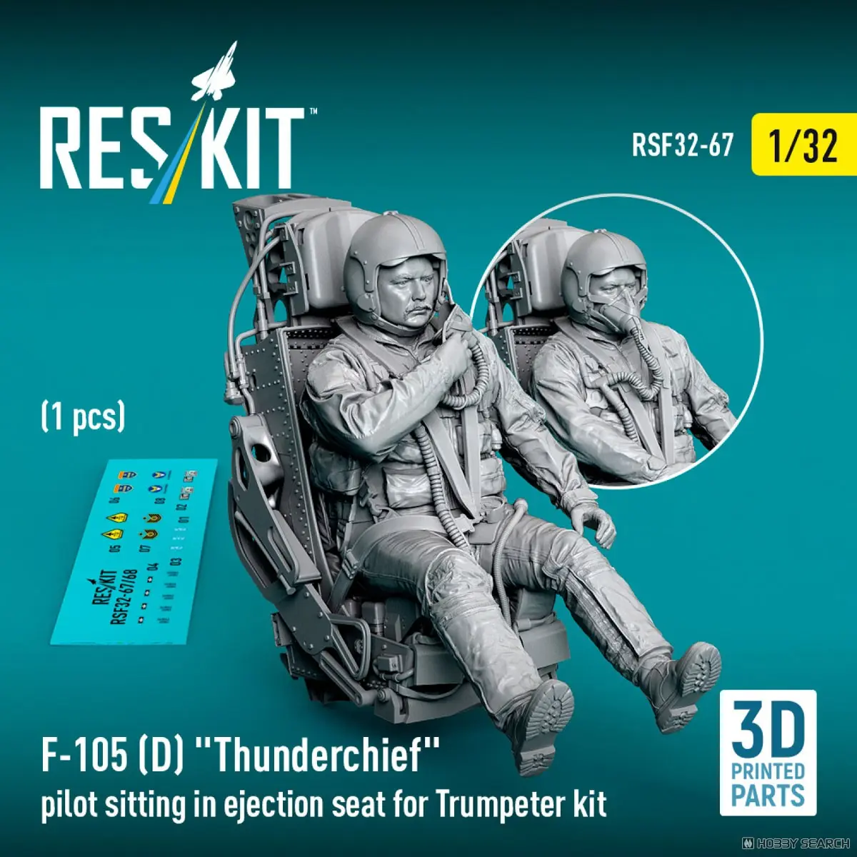 1/32 Scale Model Kit - Fighter aircraft model kits / Ejection seat & Republic F-105 Thunderchief