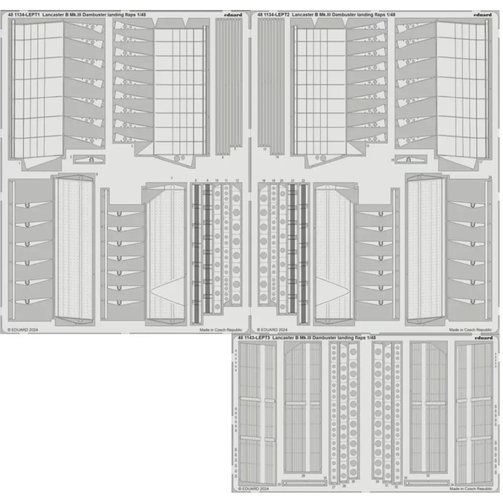 1/48 Scale Model Kit - Etching parts / Avro Lancaster