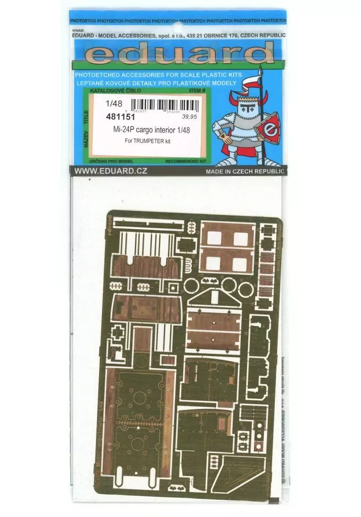 1/48 Scale Model Kit - Etching parts / Mil Mi-24