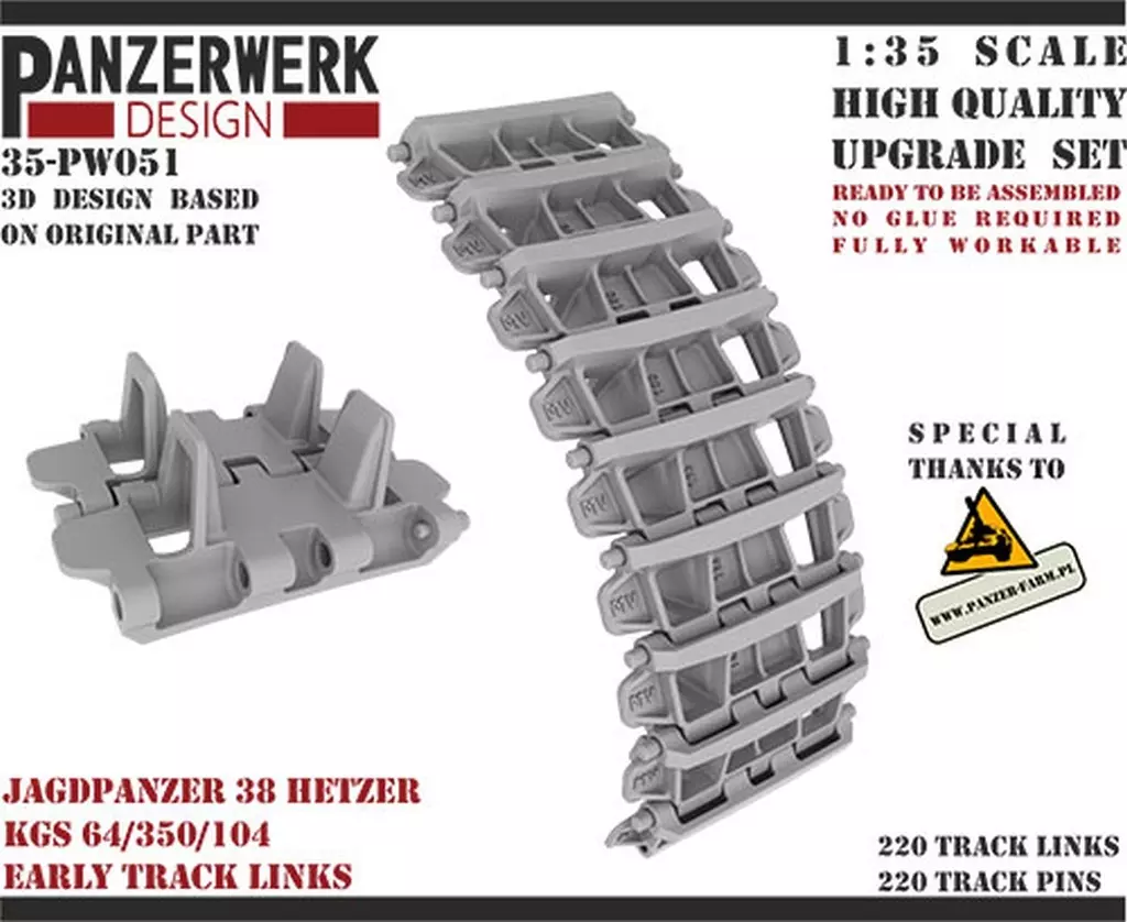 1/35 Scale Model Kit - Grade Up Parts / Hetzer