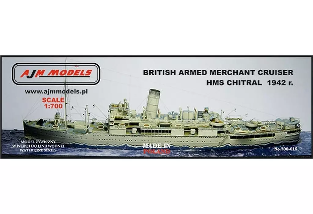 1/700 Scale Model Kit - Warship plastic model kit
