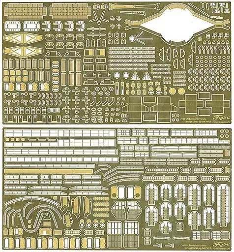 1/200 Scale Model Kit - Etching parts / Japanese Battleship Yamato