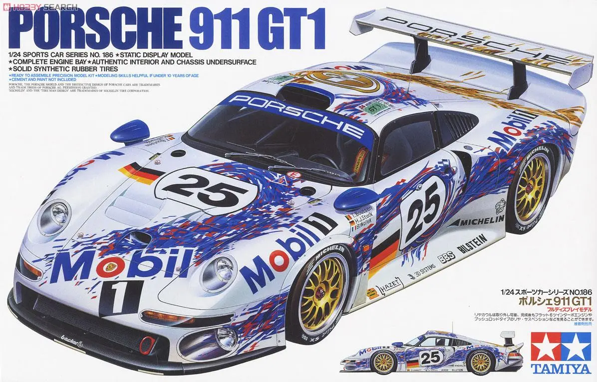 1/24 SCALE PORSCHE 911 GT1 Model Kit