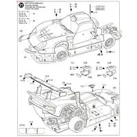 1/24 SCALE PORSCHE 911 GT1 Model Kit