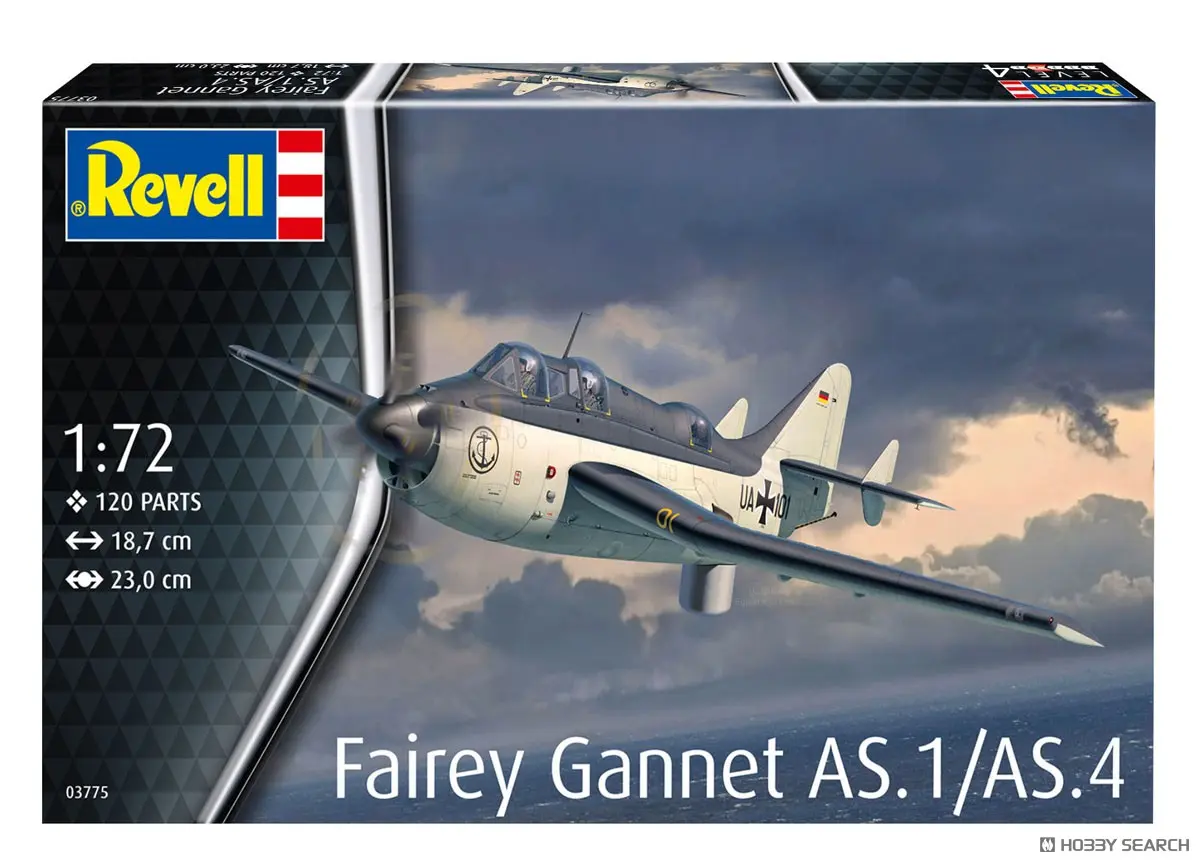 1/72 Scale Model Kit - Maritime patrol aircraft / Fairey Gannet
