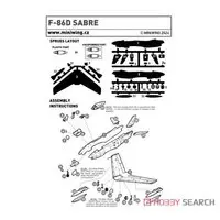 1/144 Scale Model Kit - Aircraft / North American F-86K Sabre Dog