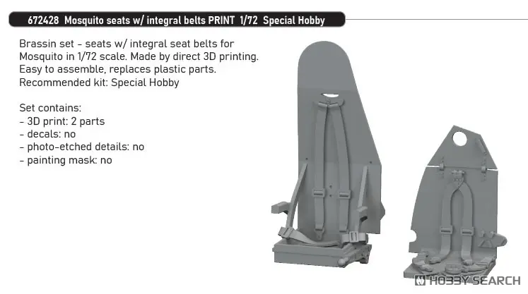 1/72 Scale Model Kit - Grade Up Parts / de Havilland Mosquito