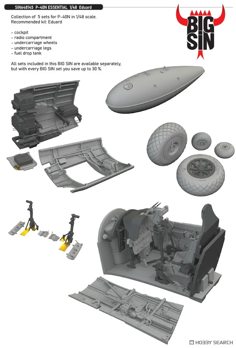 1/48 Scale Model Kit - Fighter aircraft model kits / Curtiss P-40 Warhawk