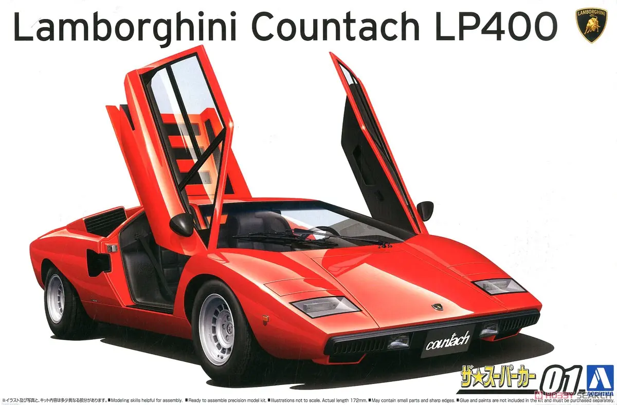 1/24 Scale Model Kit - Lamborghini / Countach