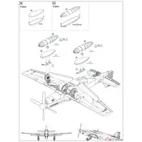 1/48 Scale Model Kit - Fighter aircraft model kits / North American P-51 Mustang