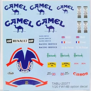 Decals - Formula car / Williams FW14