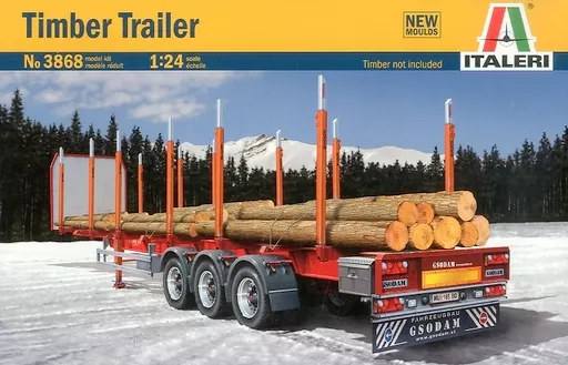 1/24 Scale Model Kit - Vehicle / Timber Trailer