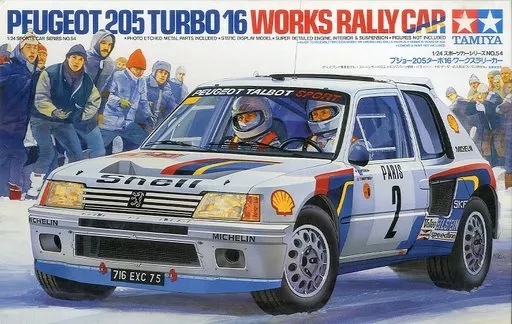 1/24 SCALE PEUGEOT 205 TURBO 16 RALLY Model Kit