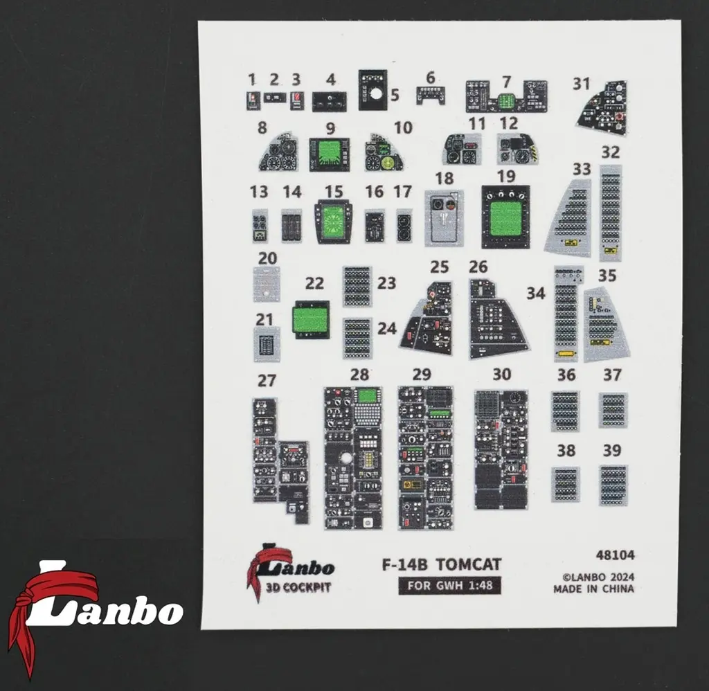 1/48 Scale Model Kit - Detail-Up Parts / F-14