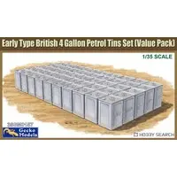 1/35 scale Early Type British 4 Gallon Flimsies Petrol Tins Set