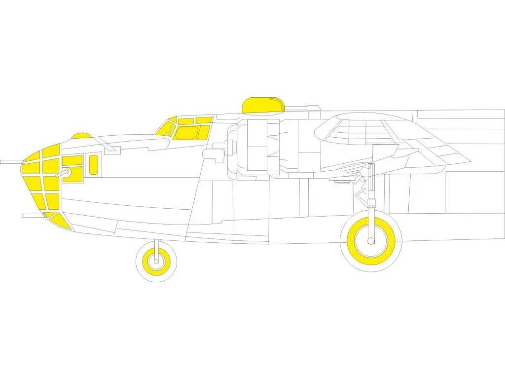 1/48 Scale Model Kit - Detail-Up Parts / Consolidated B-24 Liberator