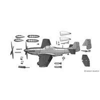 1/72 Scale Model Kit - Fighter aircraft model kits / North American P-51 Mustang