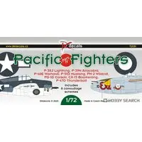 1/72 Scale Model Kit - Fighter aircraft model kits / P-39 Airacobra & P-47 Thunderbolt & Curtiss P-40 Warhawk