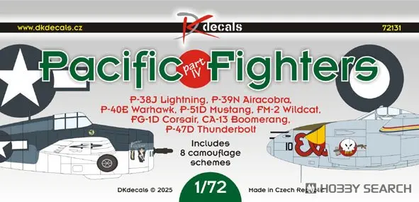 1/72 Scale Model Kit - Fighter aircraft model kits / P-47 Thunderbolt & Curtiss P-40 Warhawk & P-39 Airacobra