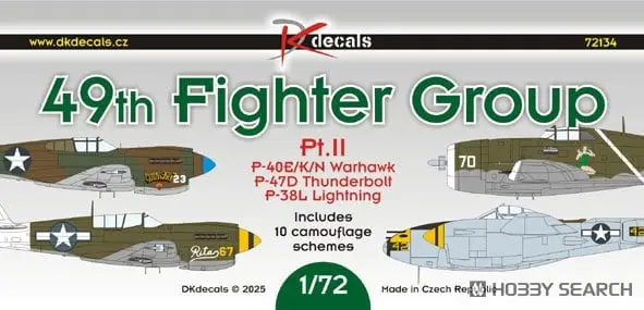 1/72 Scale Model Kit - Fighter aircraft model kits / P-47 Thunderbolt & Curtiss P-40 Warhawk
