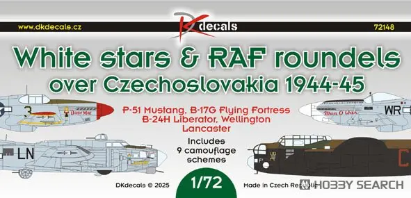 1/72 Scale Model Kit - Fighter aircraft model kits / North American P-51 Mustang & Boeing B-17 Flying Fortress