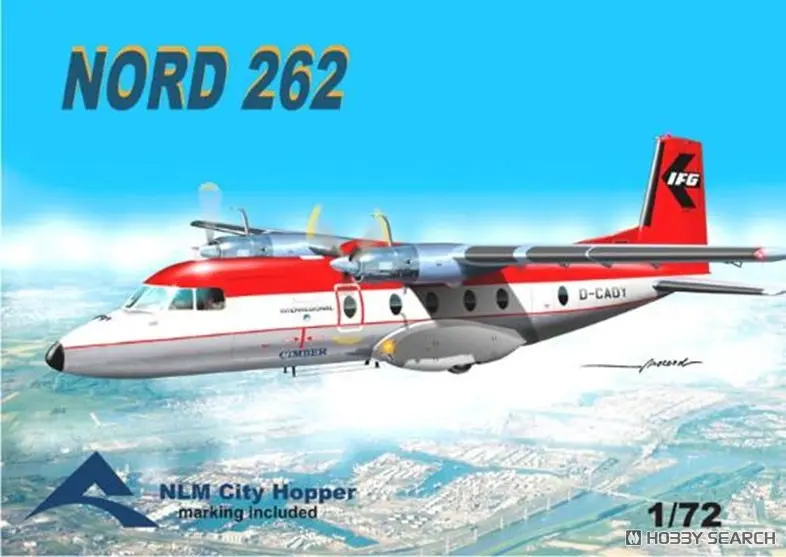 1/72 Scale Model Kit - Airliner / Nord 262