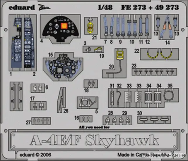1/48 Scale Model Kit - Etching parts / A-4 Skyhawk