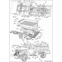 1/72 Scale Model Kit - Fire-Engine / Cargo Truck