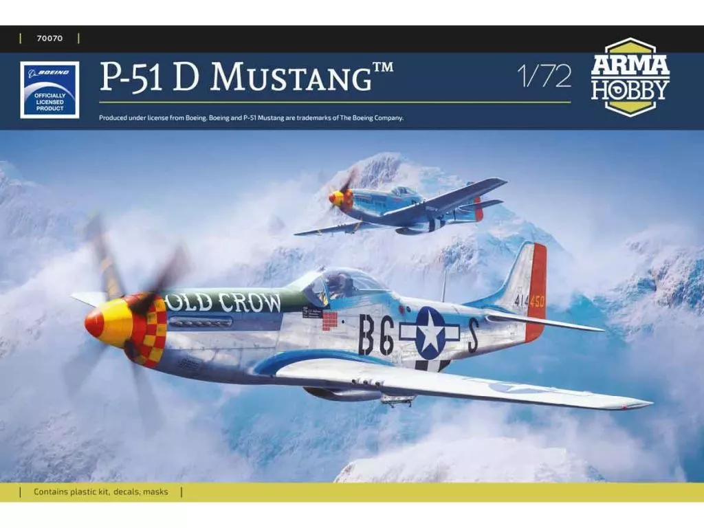1/72 Scale Model Kit - Fighter aircraft model kits / North American P-51 Mustang