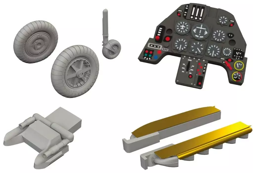 1/72 Scale Model Kit - Grade Up Parts / Messerschmitt Bf 109