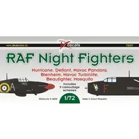 1/72 Scale Model Kit - Fighter aircraft model kits / Boulton Paul Defiant & Bristol Beaufighter