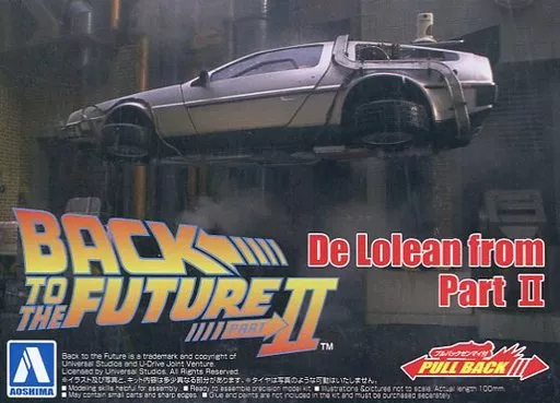 1/43 Pullback BACK TO THE FUTURE from PART Ⅱ Timemachine Model Kit