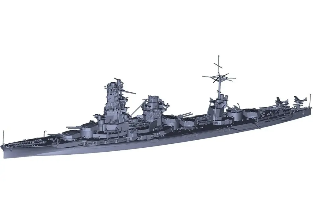 1/700 Scale Model Kit - Warship plastic model kit / Japanese battleship Hyūga