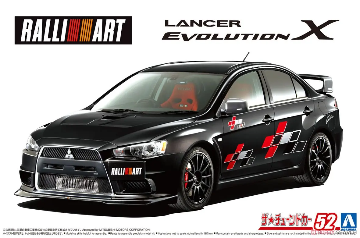 1/24 RALLIART CZ4A LANCER EVOLUTION Ⅹ '07(MITSUBISHI) Model Kit