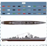 1/350 Scale Model Kit - Warship plastic model kit / Japanese destroyer Akizuki