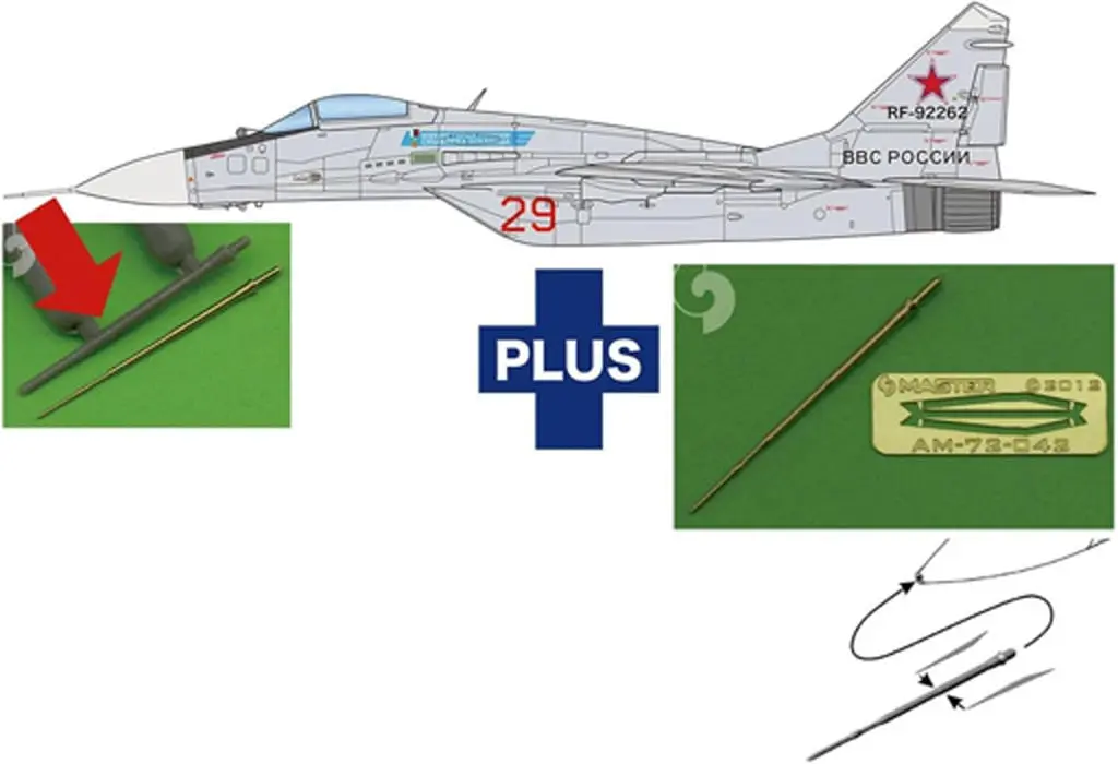 1/72 Scale Model Kit - Fighter aircraft model kits / F-14 & Mikoyan MiG-29