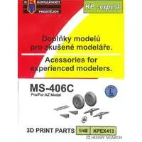 1/48 Scale Model Kit - Detail-Up Parts / Morane-Saulnier M.S.406